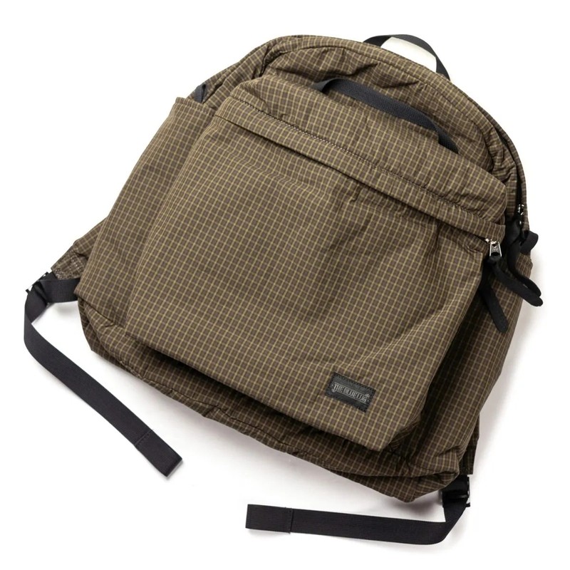 BLUE LUG the day pack padding brown check [ブルーラグ]