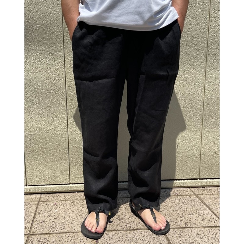 voiry DOCTOR PANTS-LINEN BLACK [ヴォイリー]