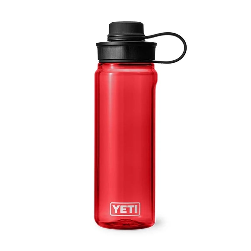 YETI YONDER 750 ml WATER BOTTLE WITH TETHER CAP RESCUE RED [イエティ]