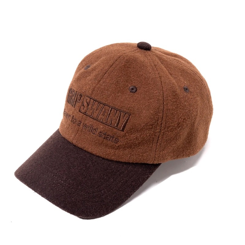 [当日出荷可][10%OFF] Grip Swany WOOL FLANNEL CAP BROWN [グリップスワニー]