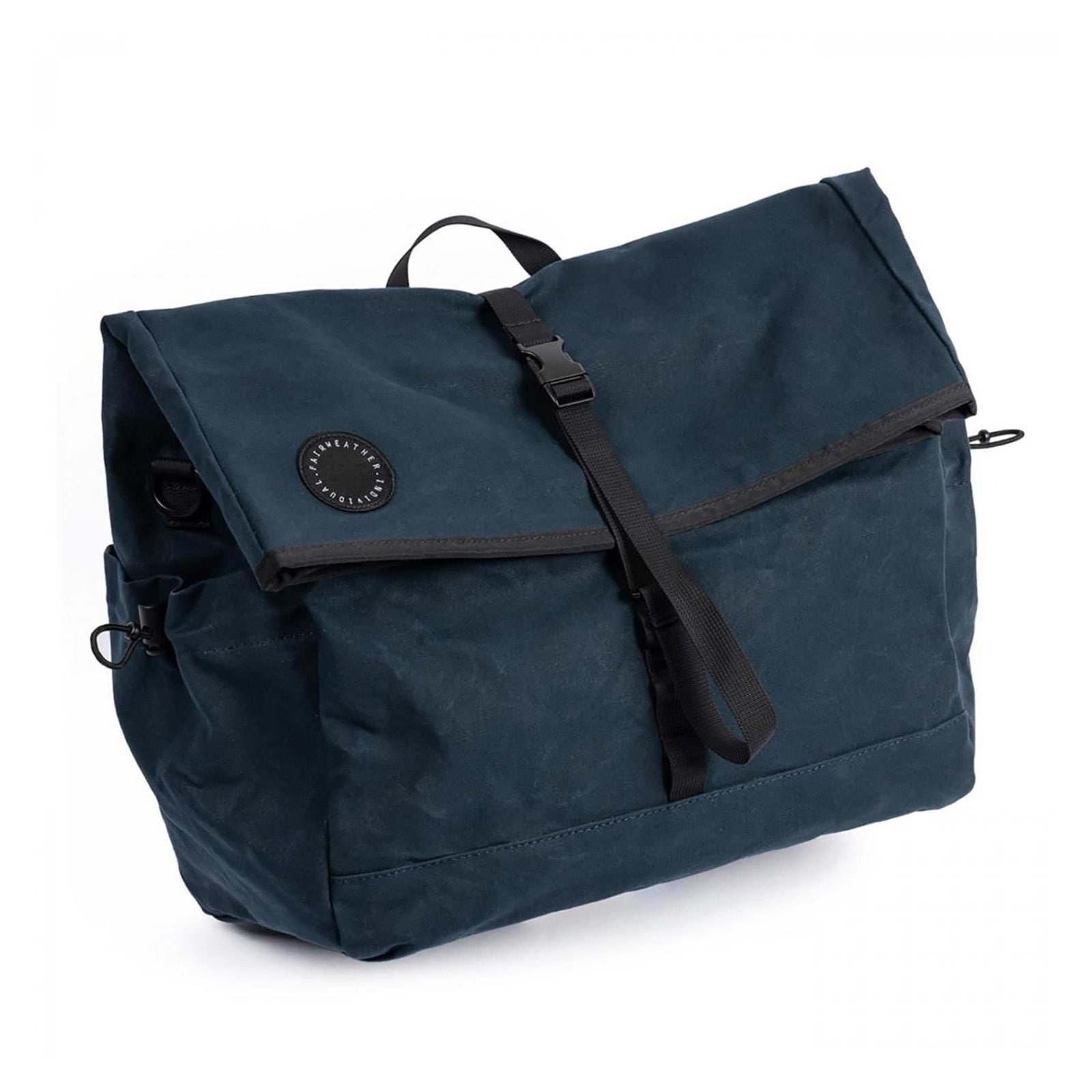FAIRWEATHER brompton bag フレームなし waxed canvas/navy [フェアウェザー]