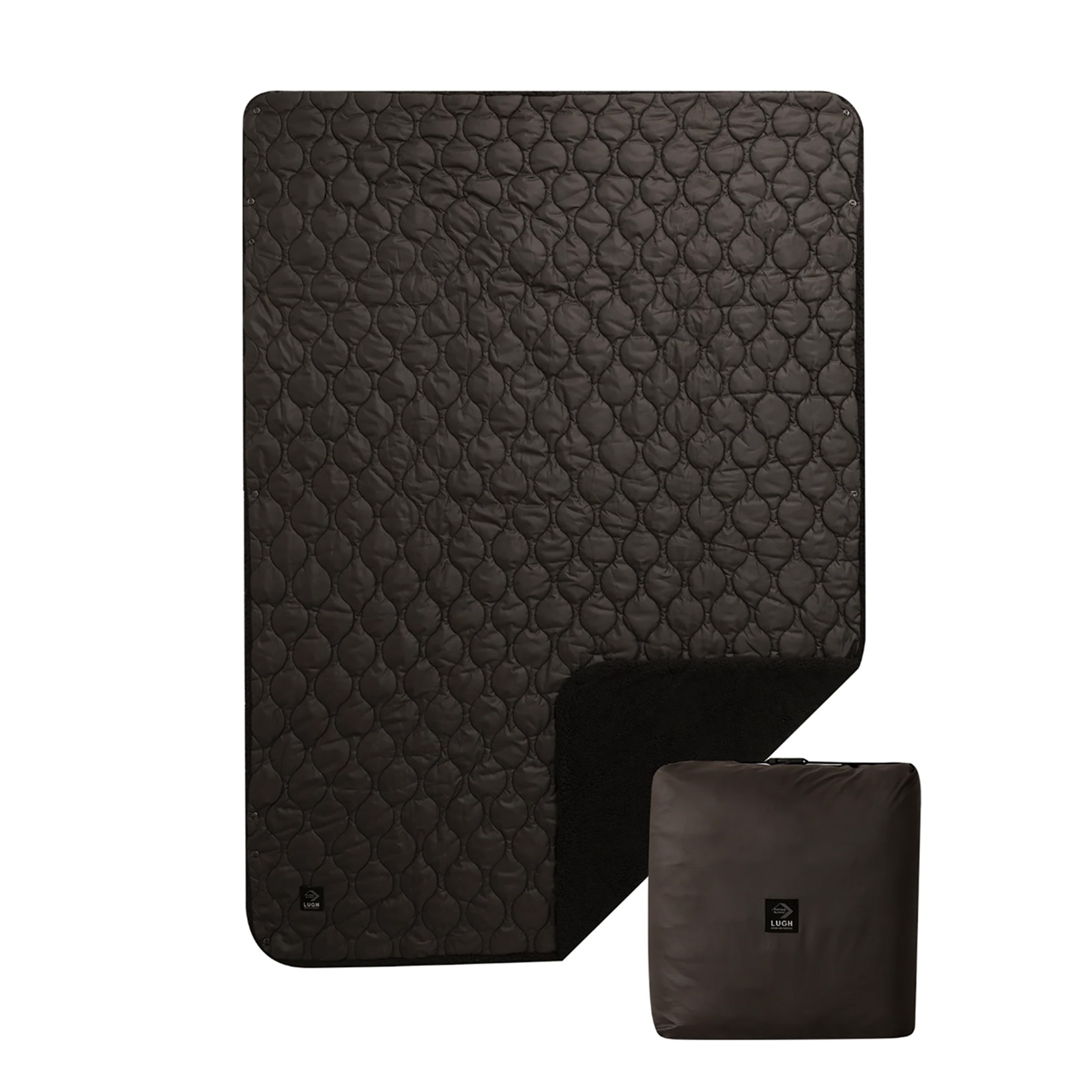 LUGH 魔法瓶ブランケット classic フォギーブラック Lサイズ [ルー]