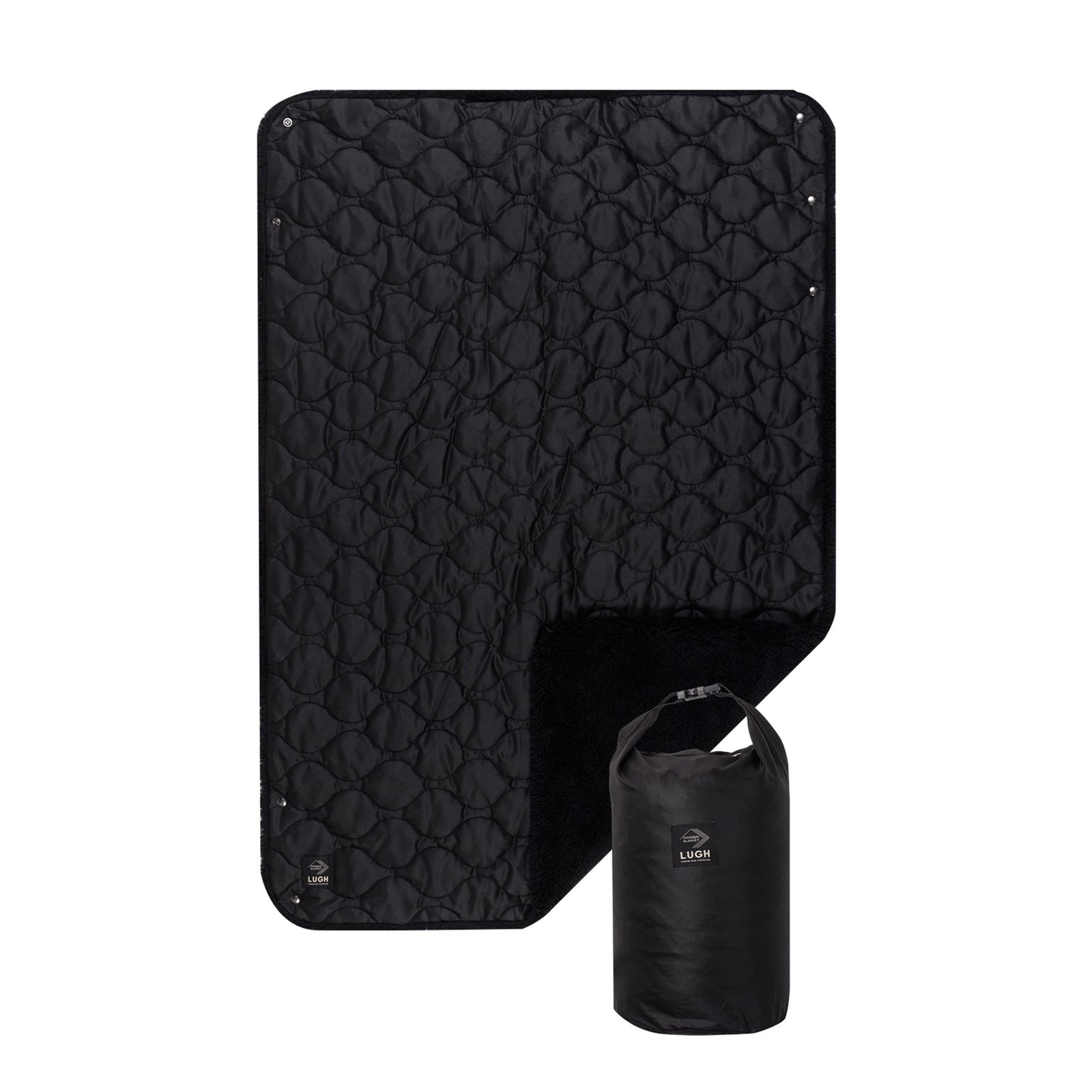 LUGH 魔法瓶ブランケット（グラフェン使用） ミッドナイトブラック Sサイズ [ルー]