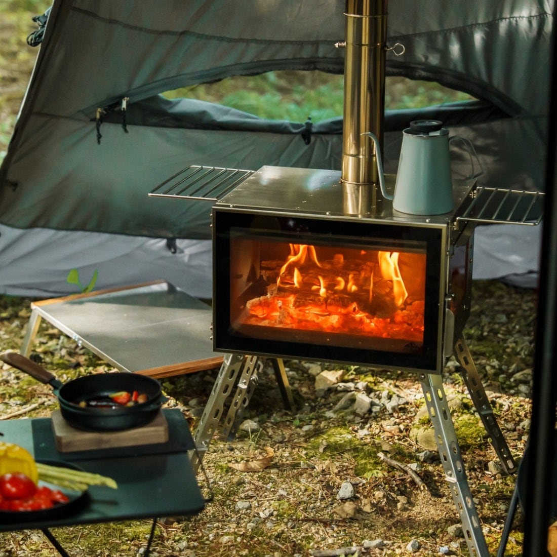 Mt.SUMI アウトドア薪ストーブ オーラ FG ステンレス [マウントスミ]