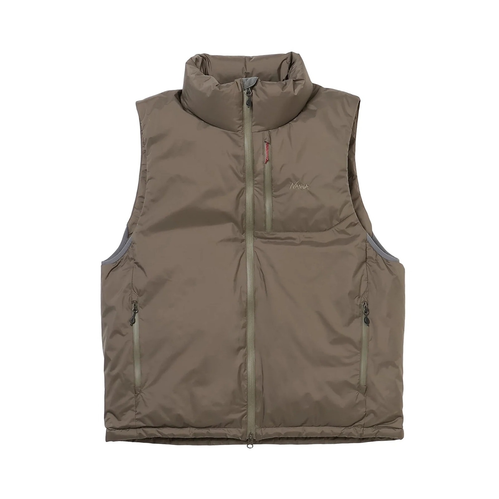 NANGA AURORA TEX STAND COLLAR DOWN VEST M.GRY [ナンガ]