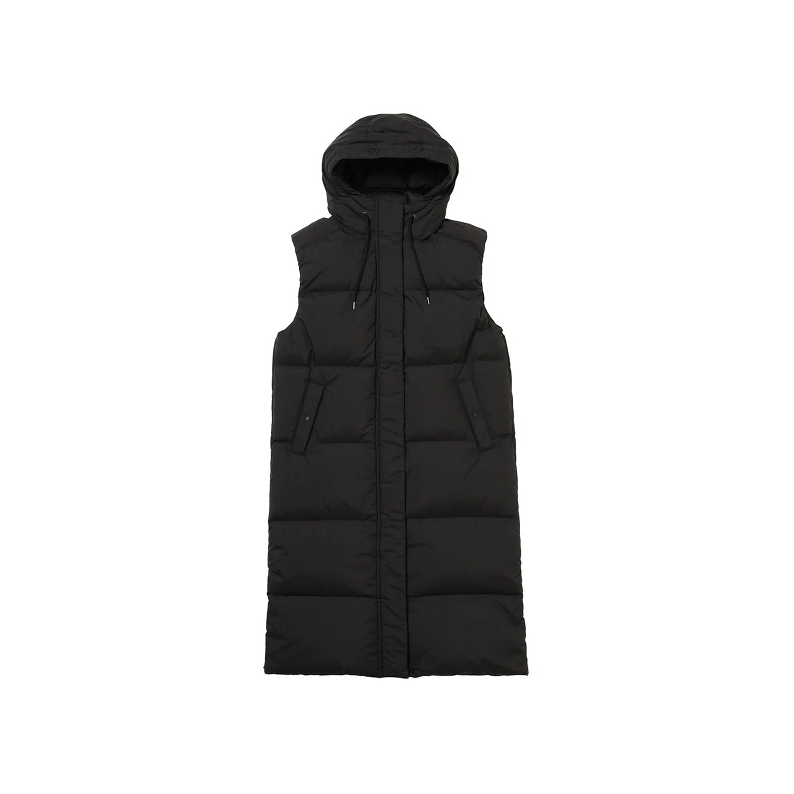 NANGA LONG DOWN VEST PARKA Womens BLK [ナンガ]