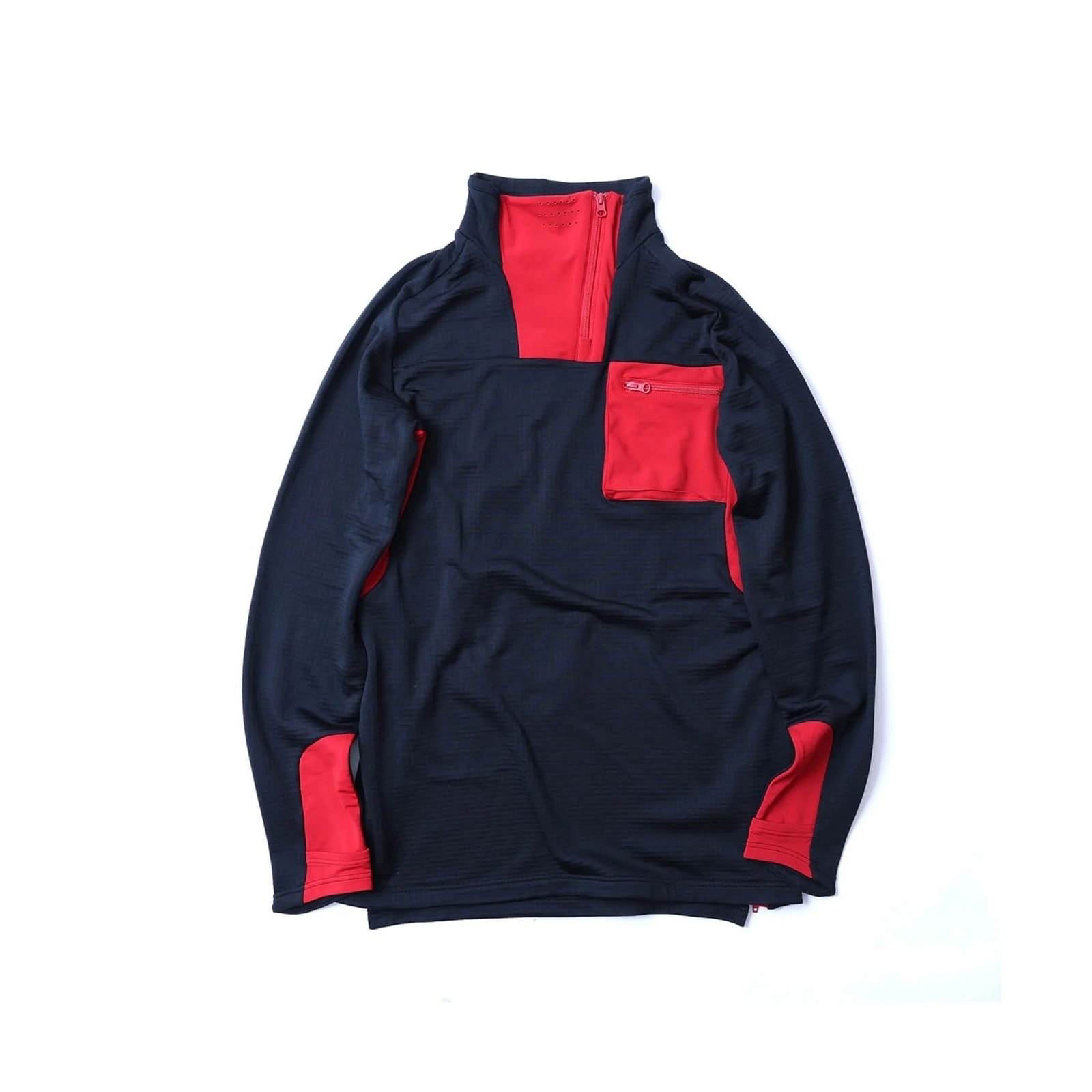 NANGA POLARTEC POWER GRID LEVEL3 JKT BLK2（BLK×RED） [ナンガ]