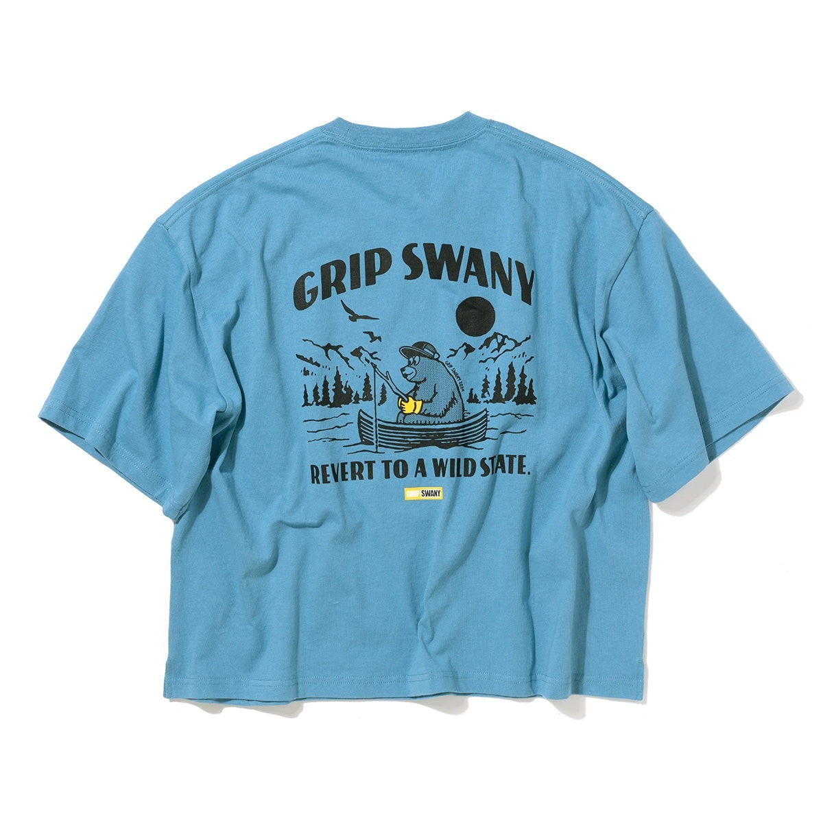Grip Swany W'S BEAR PRINT TEE LIGHT BLUE [グリップスワニー]