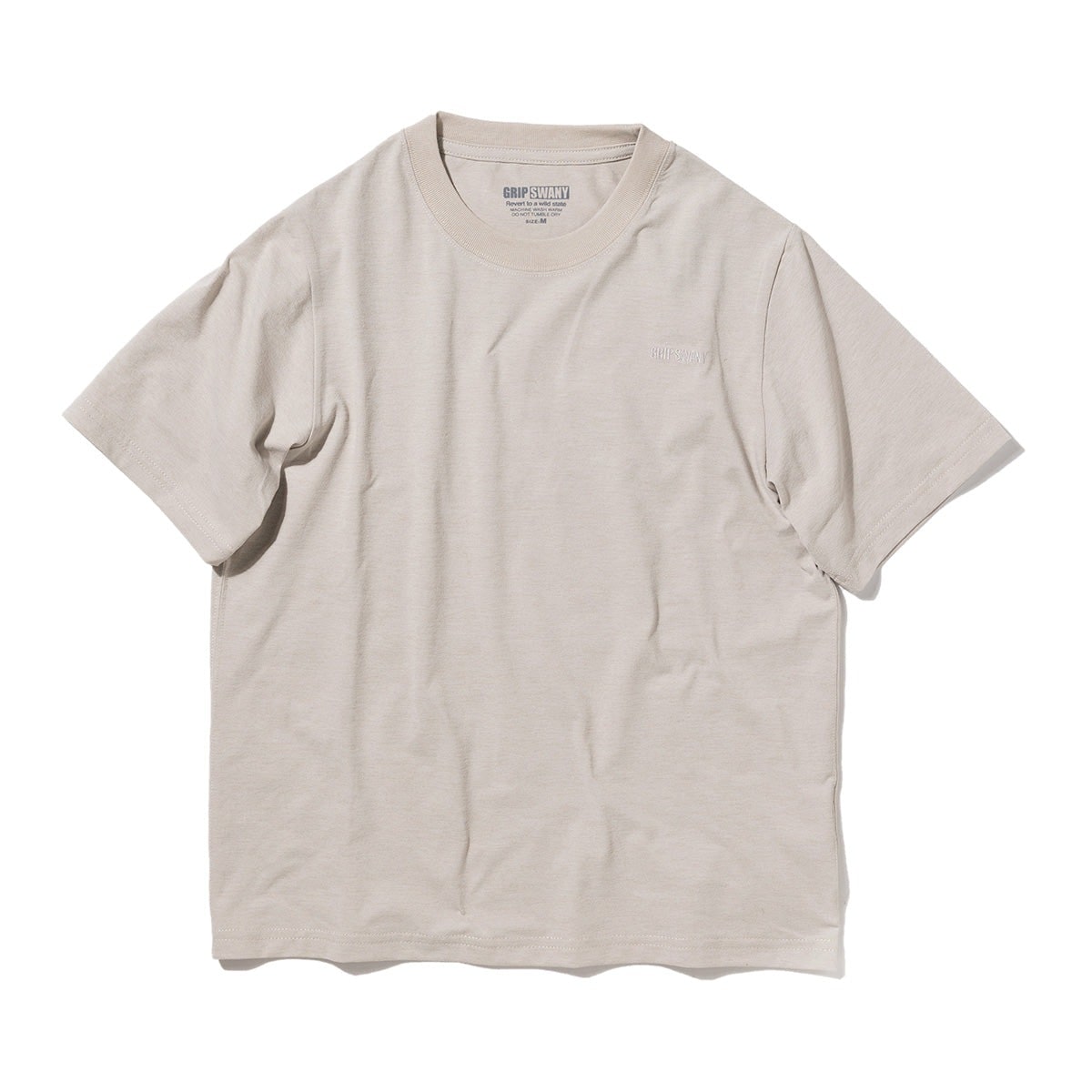 Grip Swany W'S EMBROIDERY S/S TEE OATMEAL [グリップスワニー]
