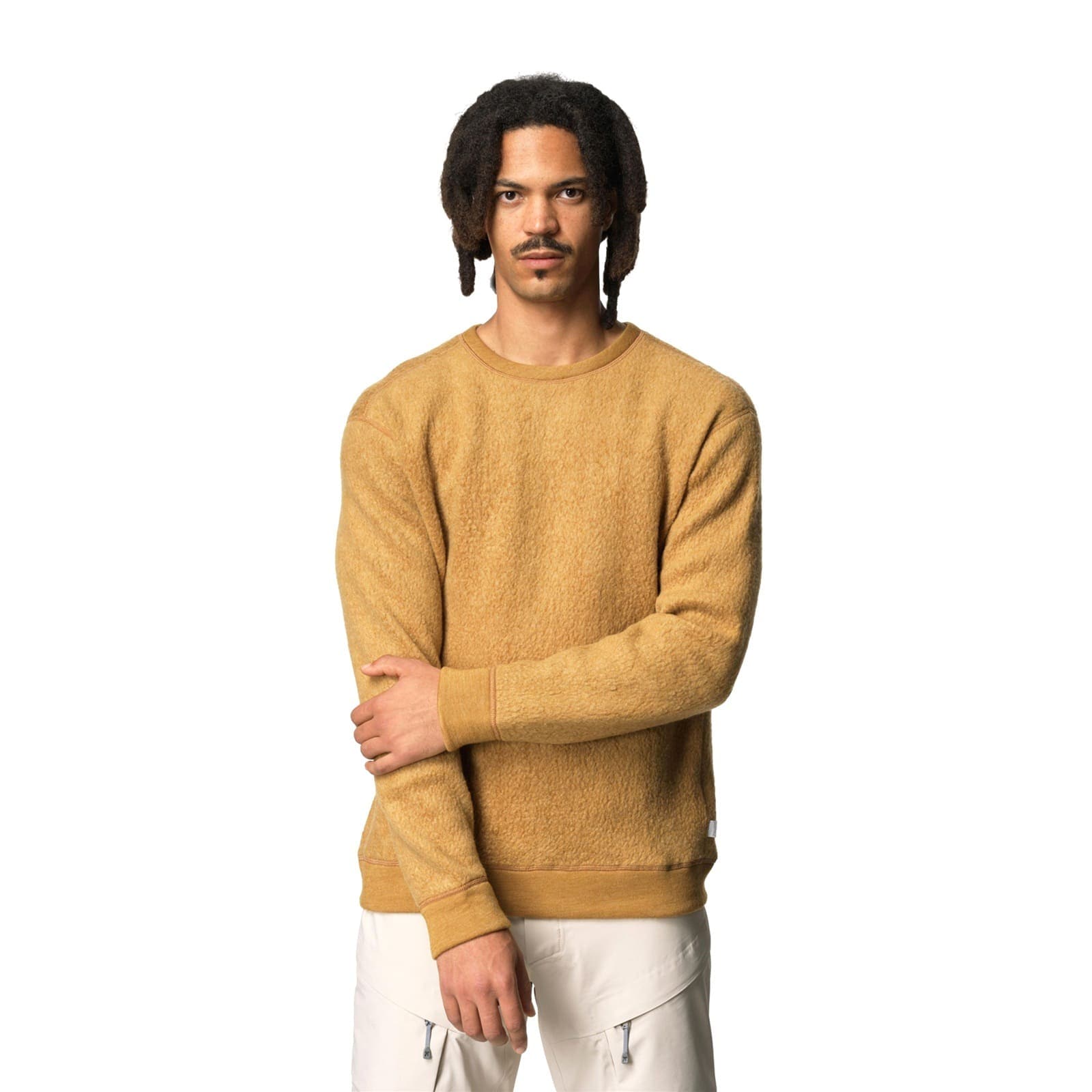 Houdini Mens Alto Wool Crew Greenish Gold [フーディニ]