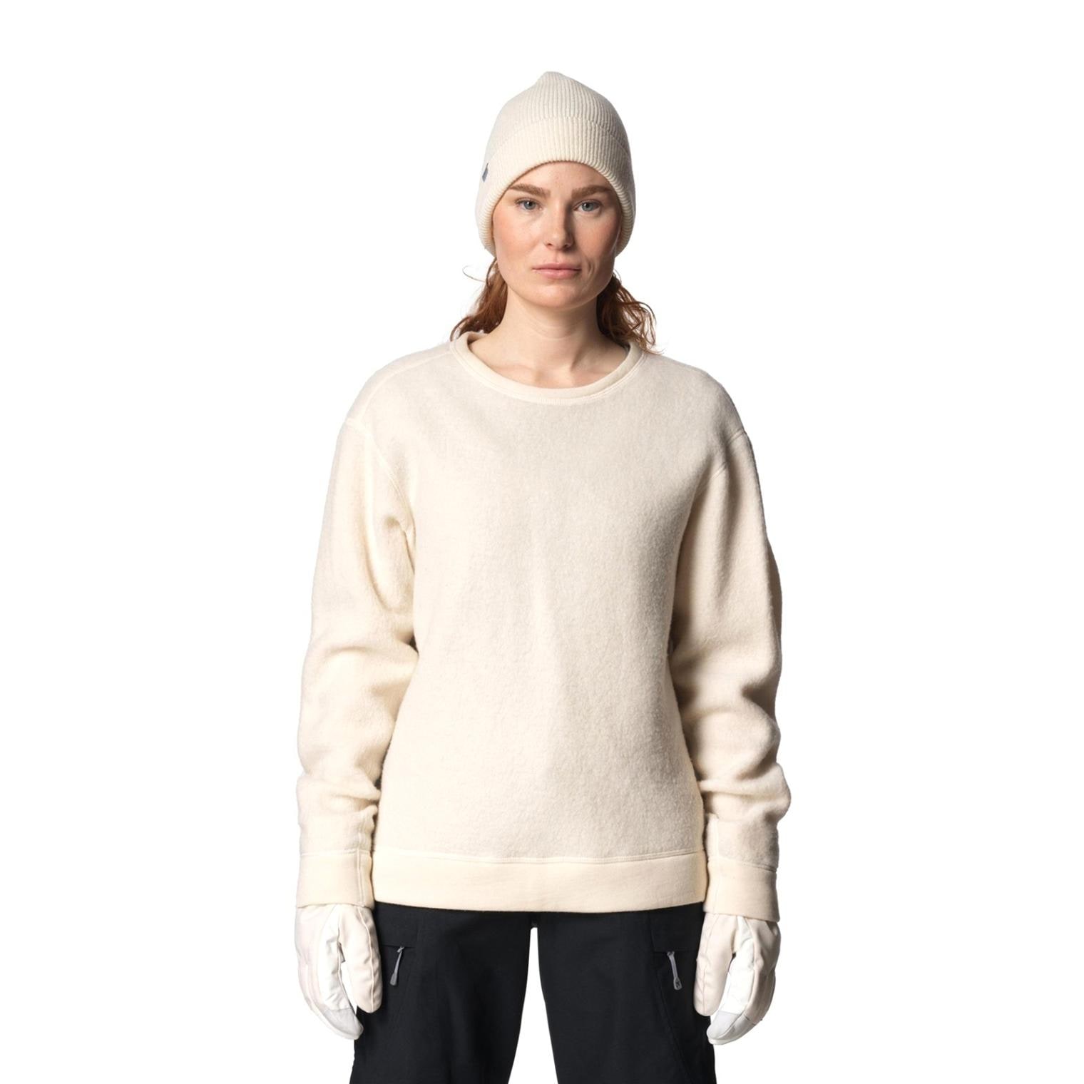Houdini Womens Alto Wool Crew Sugar Snow [フーディニ]