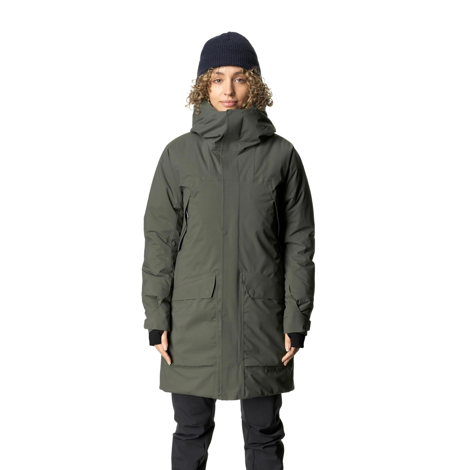Houdini Womens Fall in Parka baremark green [フーディニ]