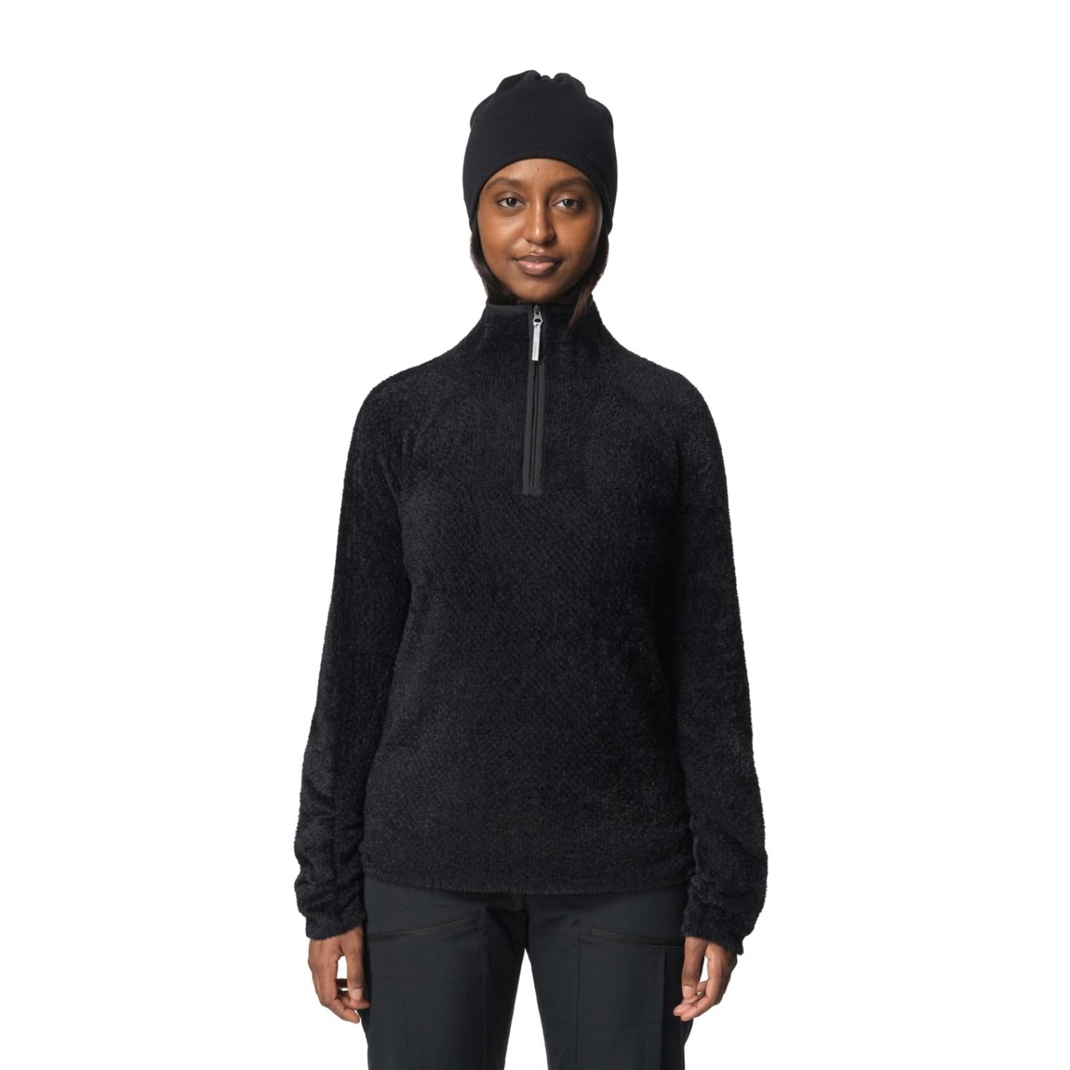 Houdini Womens Lykan Half Zip True Black [フーディニ]
