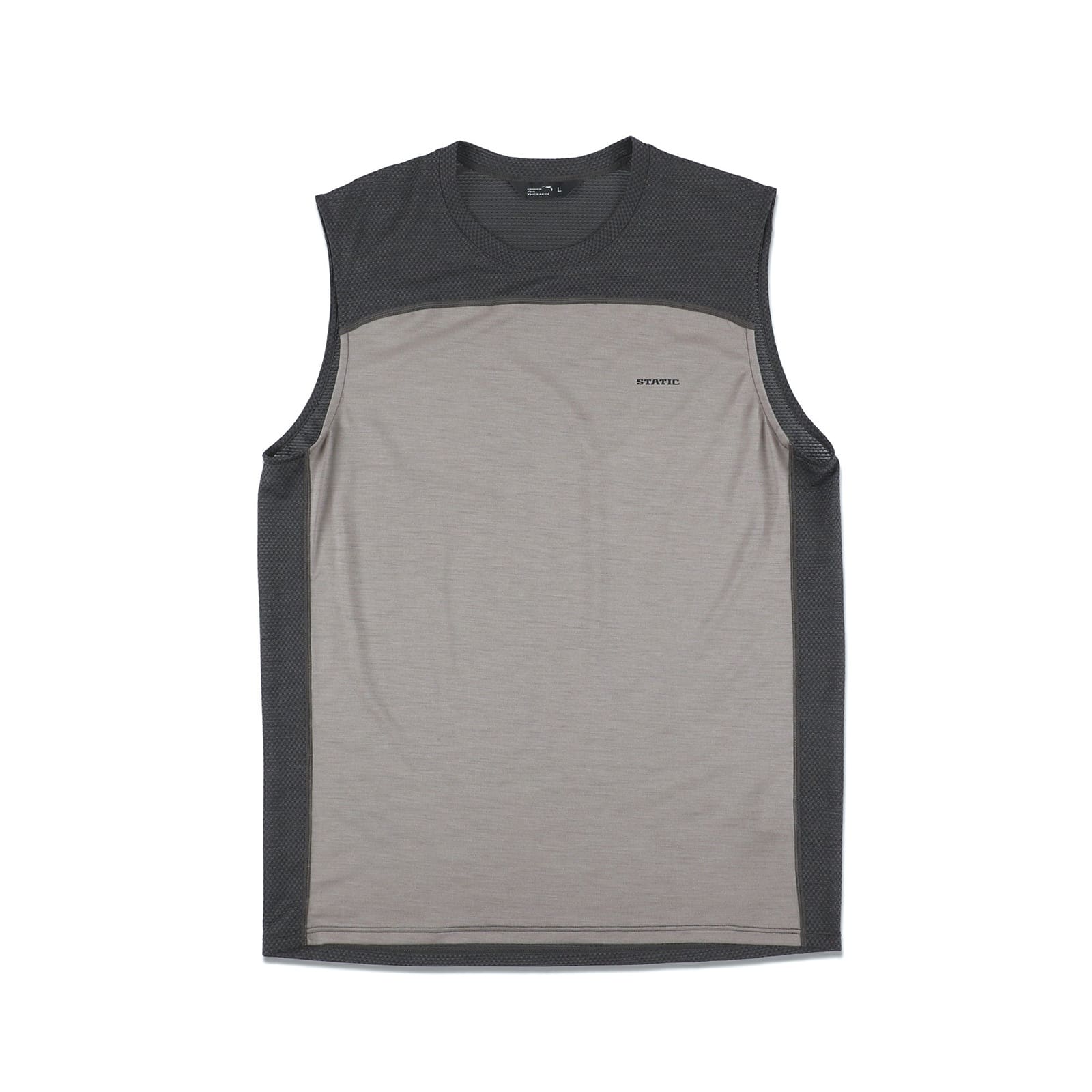 [当日出荷可] STATIC CHORD WOOL SLEEVELESS SHIRTS Teak [スタティック]