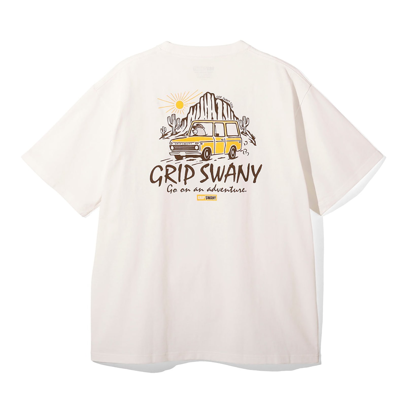 Grip Swany GSMCT-121 TRAVERING BEAR TEE WHITE [グリップスワニー]