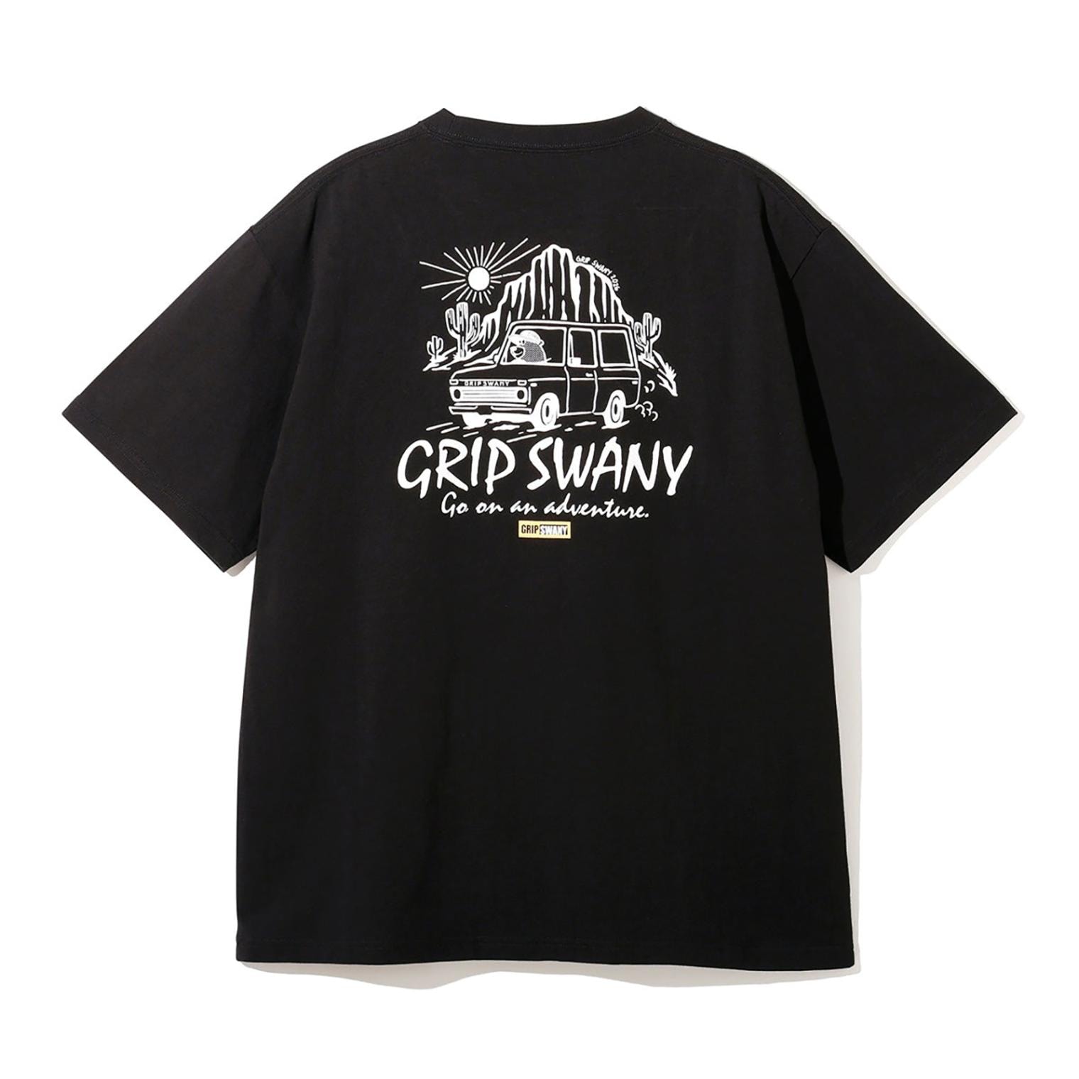 [当日出荷可] Grip Swany GSMCT-121 TRAVERING BEAR TEE BLACK [グリップスワニー]