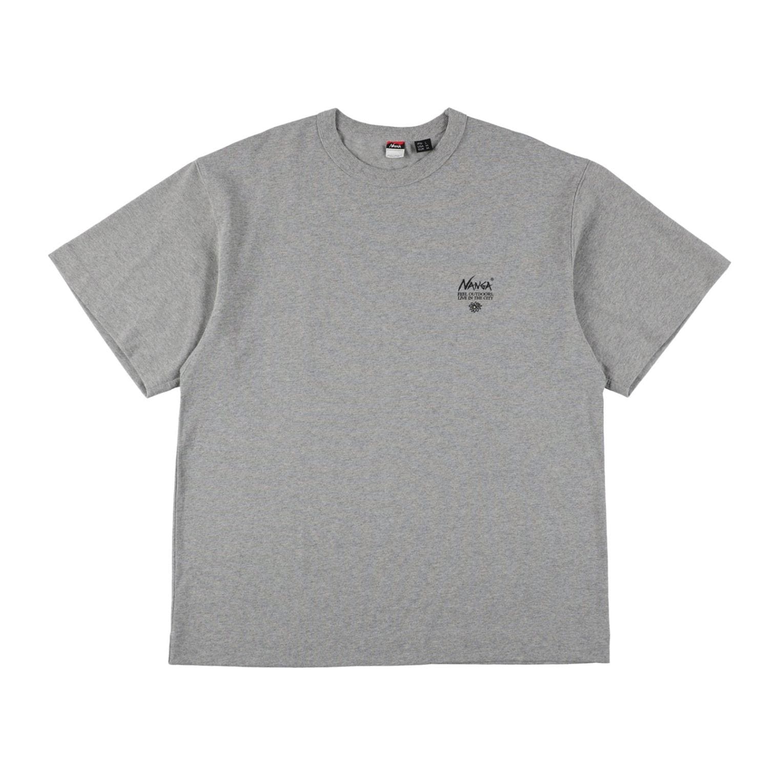 [当日出荷可] NANGA ECO HYBRID VINTAGE FLOWER TEE L.GRY [ナンガ]