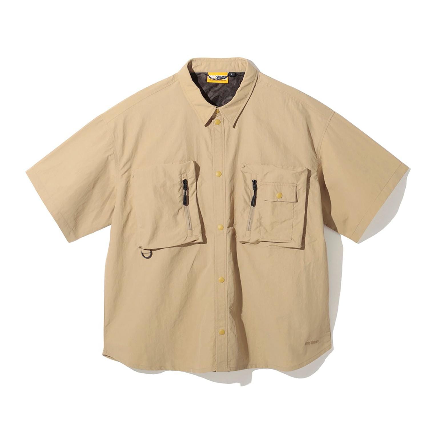 Grip Swany GSUSH-136 GS UTILITY BOX SHIRTS BEIGE [グリップスワニー]