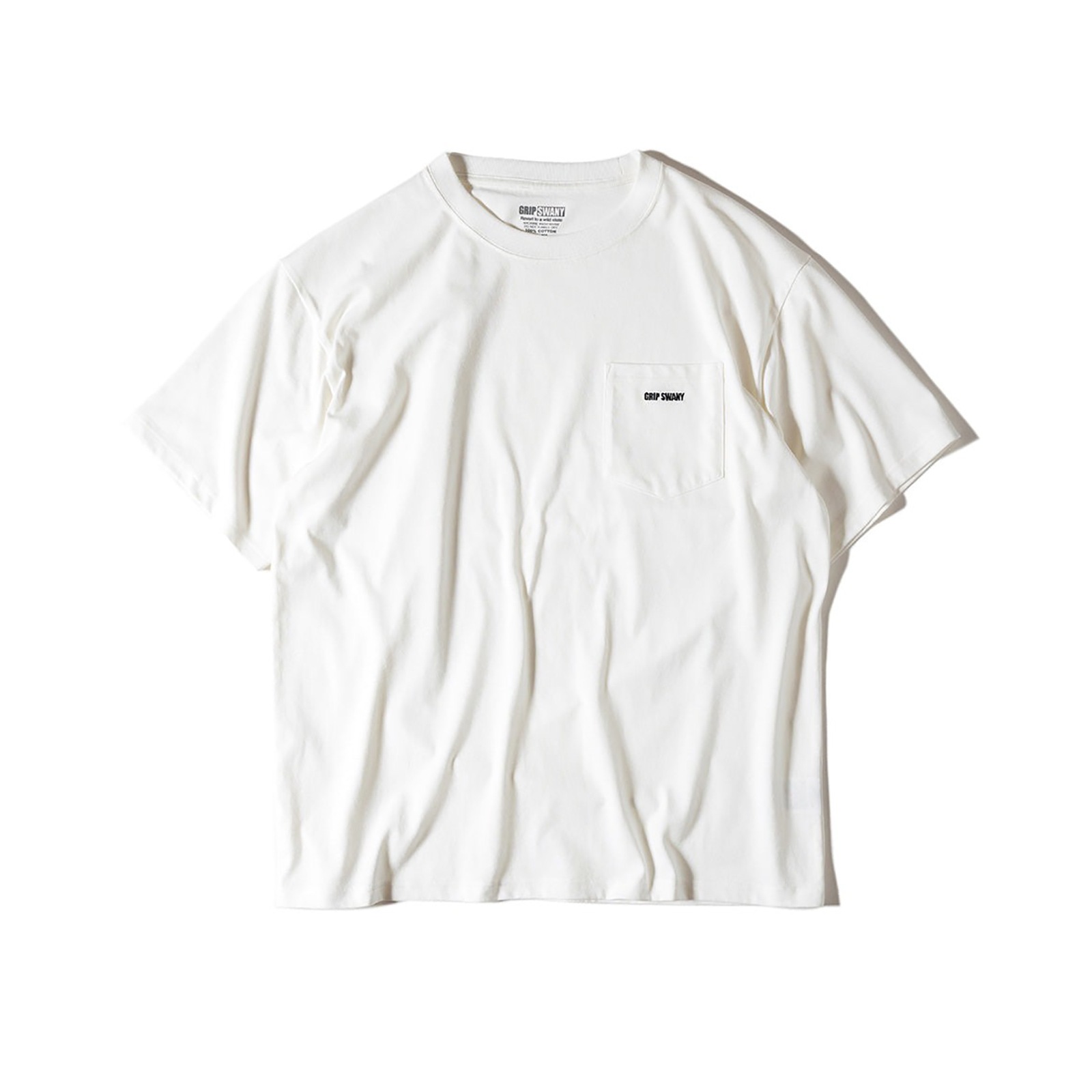 Grip Swany GSMCT-110T GS BOX LOGO POCKET TEE WHITE [グリップスワニー]