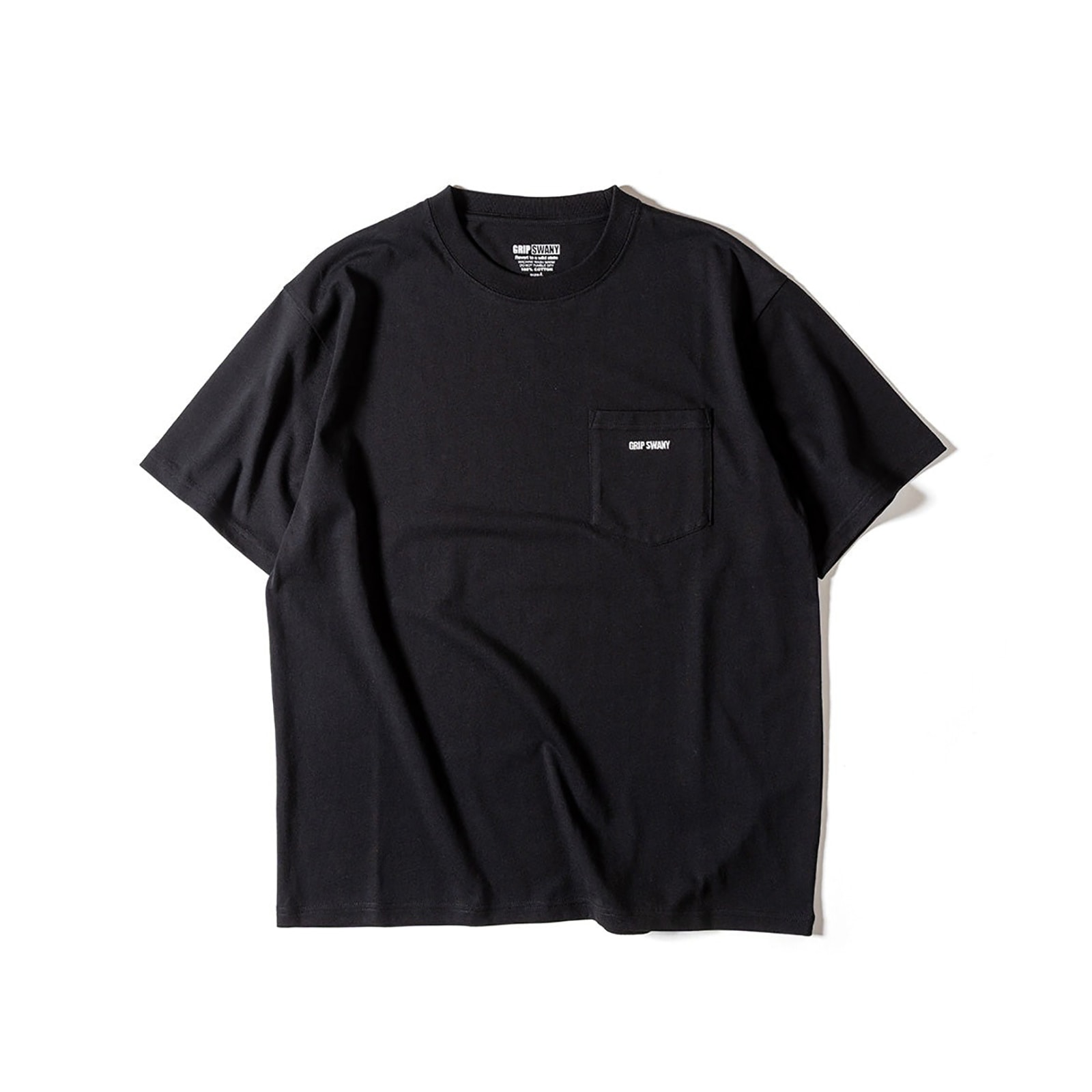 Grip Swany GSMCT-110T GS BOX LOGO POCKET TEE BLACK [グリップスワニー]