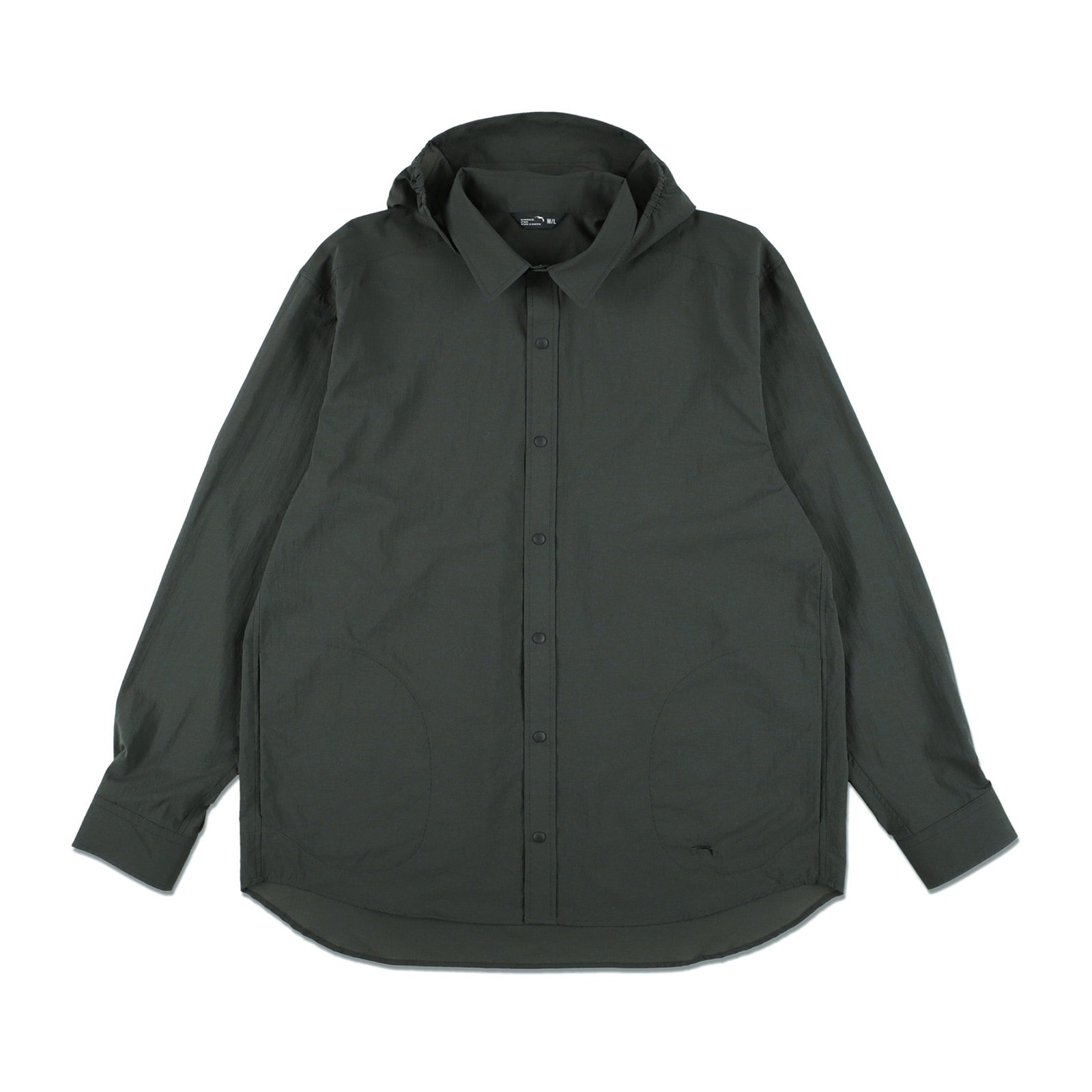 [当日出荷可] STATIC MERCED RIVER HOOD SHIRTS Off Black [スタティック]