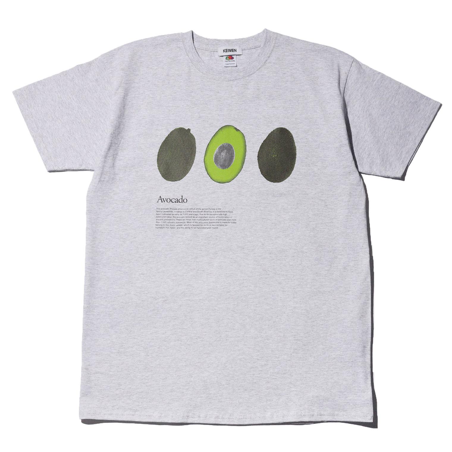 [当日出荷可] KEIMEN Avocado T-shirts（FRUIT OF THE LOOM別注） Gray [カイメン]