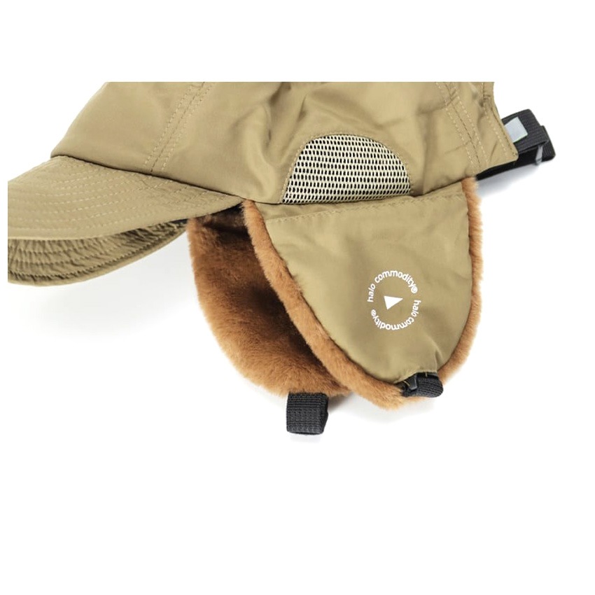 halo commodity Hares Fur Cap Khaki [ハローコモディティ]