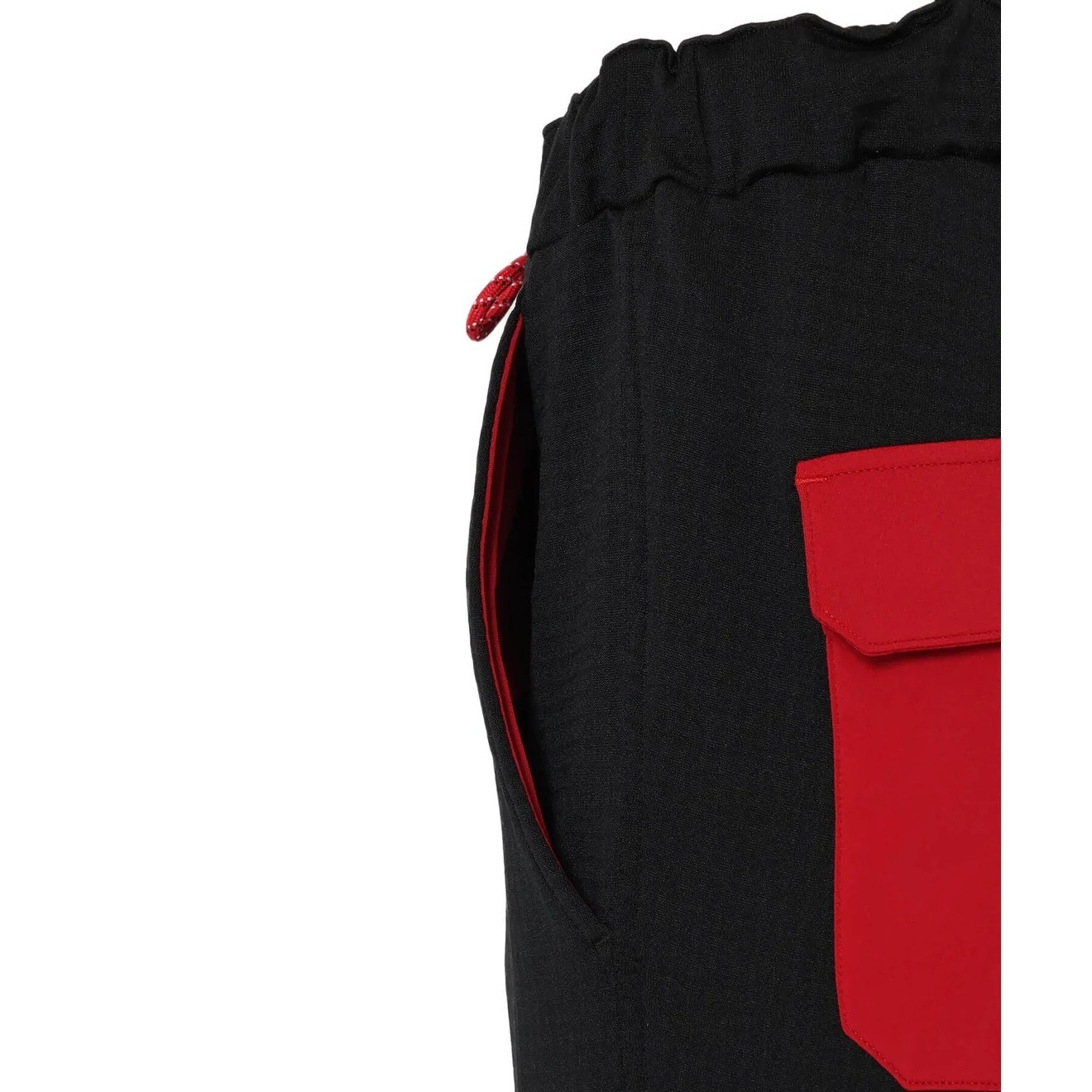 NANGA POLARTEC POWER GRID LEVEL3 PANTS BLK2（BLK×RED） [ナンガ]