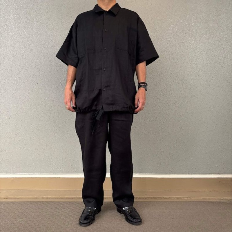 voiry DOCTOR PANTS-LINEN BLACK [ヴォイリー]