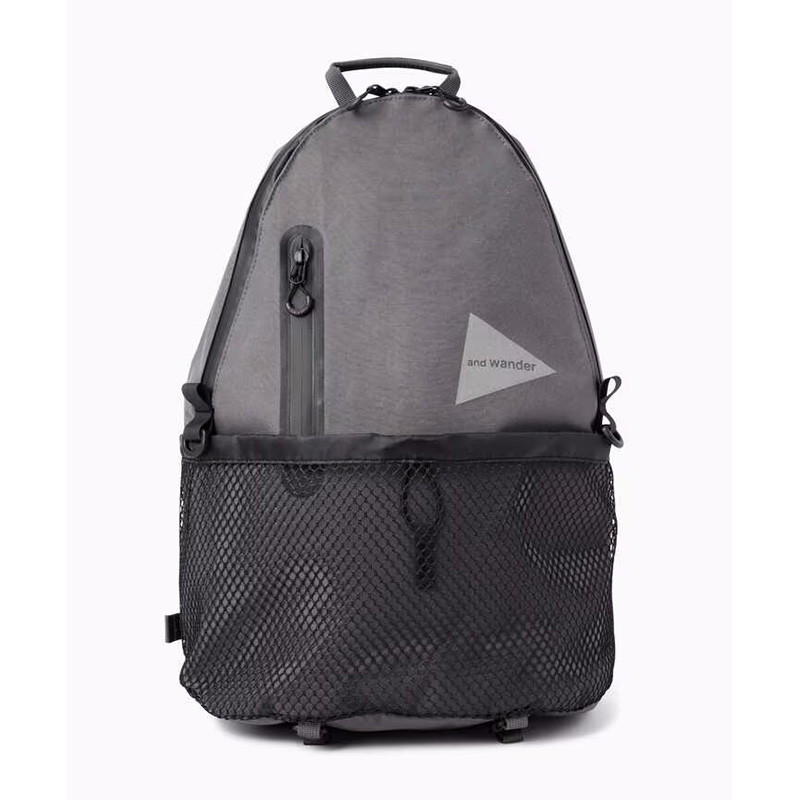 and wander PE/CO 20L daypack gray [アンドワンダー]