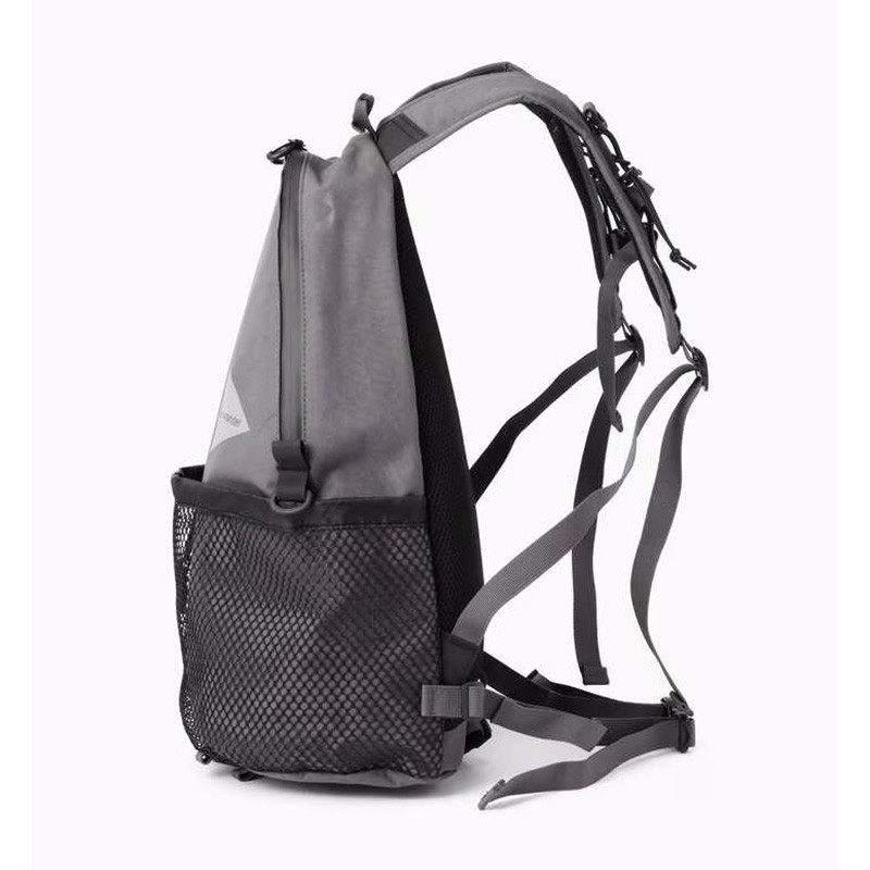 and wander PE/CO 20L daypack gray [アンドワンダー]