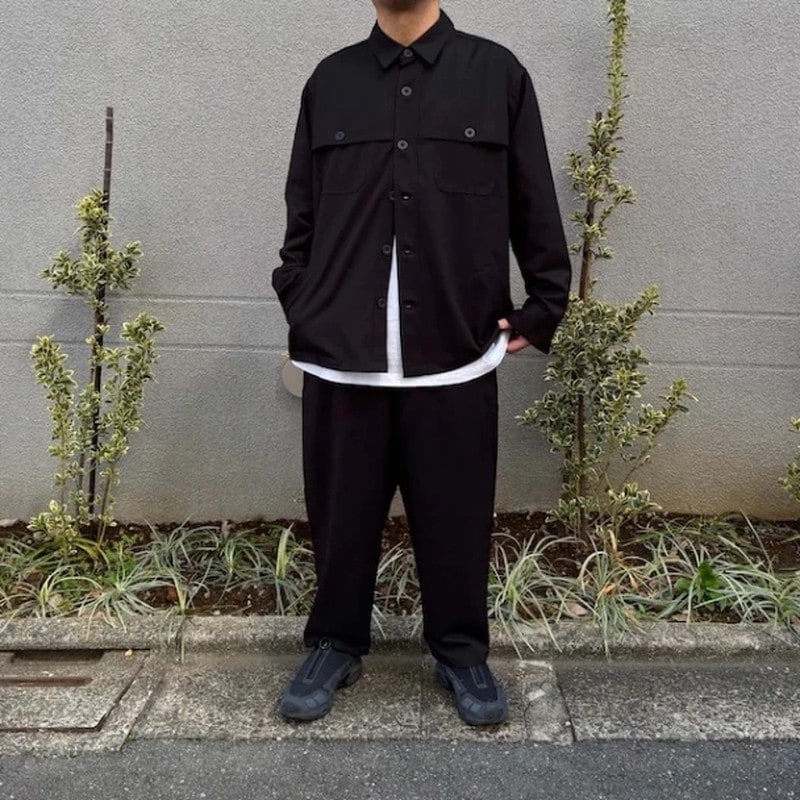 voiry SUNDAY PANTS TR TWILL BLACK [ヴォイリー]