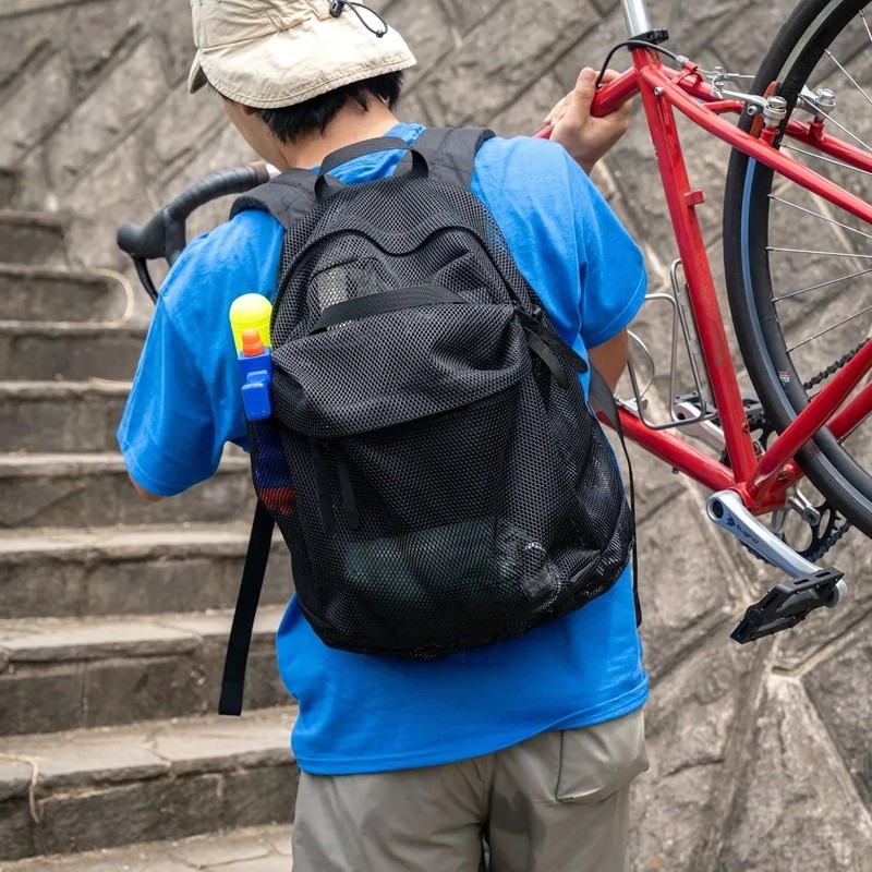 最短当日出荷] BLUE LUG the day pack mesh black [ブルーラグ]