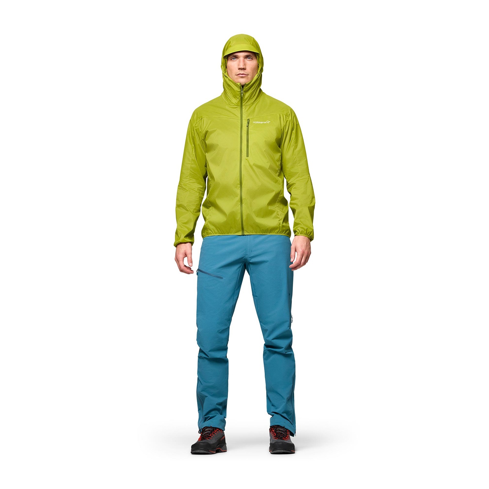 [当日出荷可][20%OFF] NORRONA falketind aero60 Zip Hood M's Golden Lime [ノローナ]