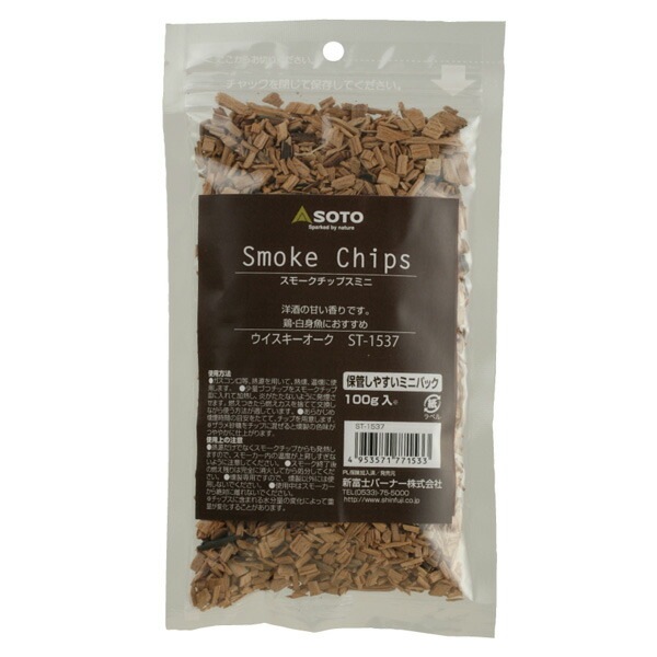 [当日出荷可][40%OFF] SOTO スモークチップス100g ウイスキーオーク [ソト]