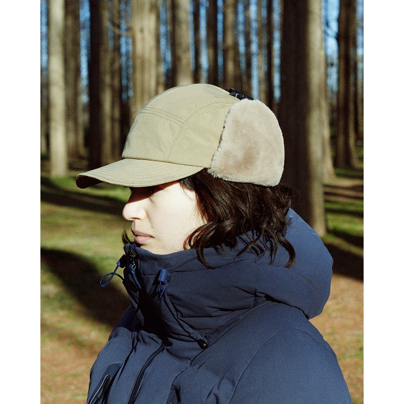 halo commodity Hares Fur Cap Khaki [ハロ コモディティ]