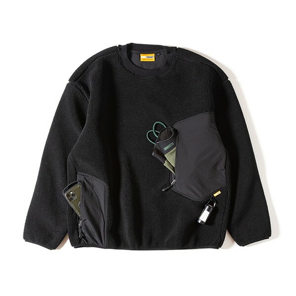 Grip Swany Gear Fleece Crew Ink Black [グリップスワニー]