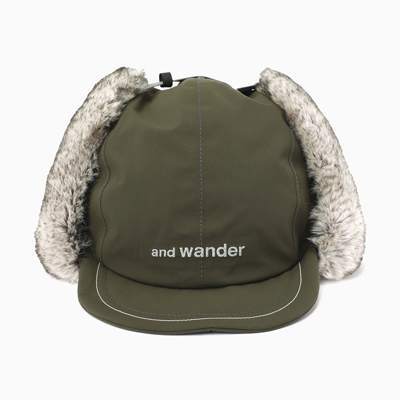 and wander CORDURA 3L boa cap khaki [アンドワンダー]