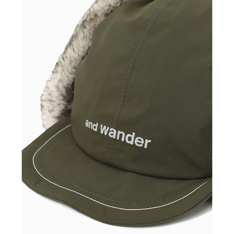 and wander CORDURA 3L boa cap khaki [アンドワンダー]