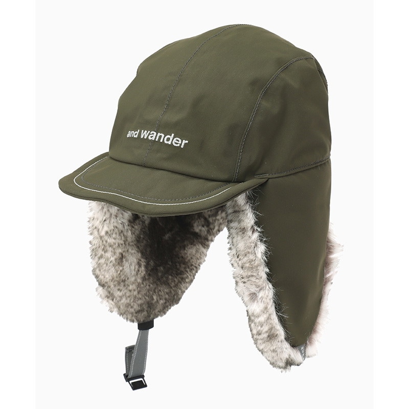 and wander CORDURA 3L boa cap khaki [アンドワンダー]