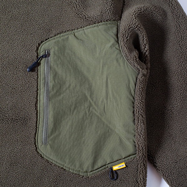 Grip Swany Gear Fleece Crew Aipha Olive [グリップスワニー]