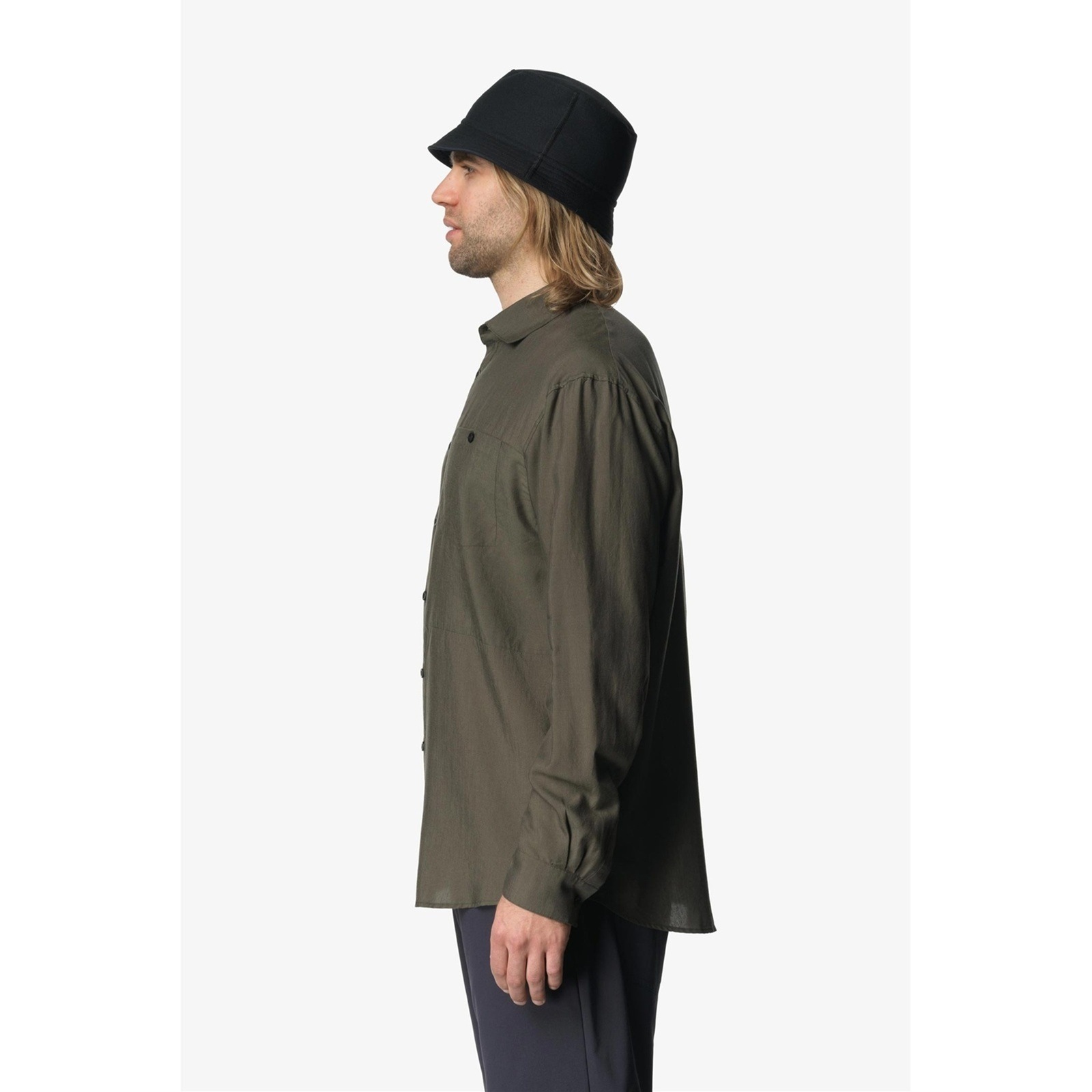 Houdini Mens Tree Longsleeve Shirt Dawn Green [フーディニ]