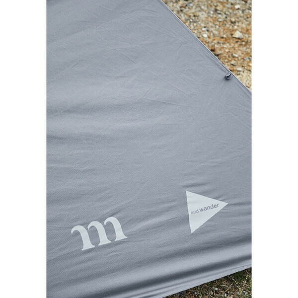 and wander muraco × and wander HERON 2POLE TENT SHELTER SET gray [アンドワンダー]
