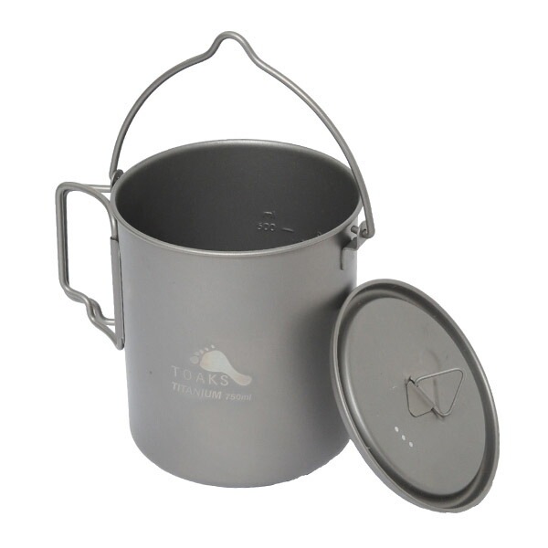 TOAKS Titanium 750ml Pot with Bail Handle [トークス]