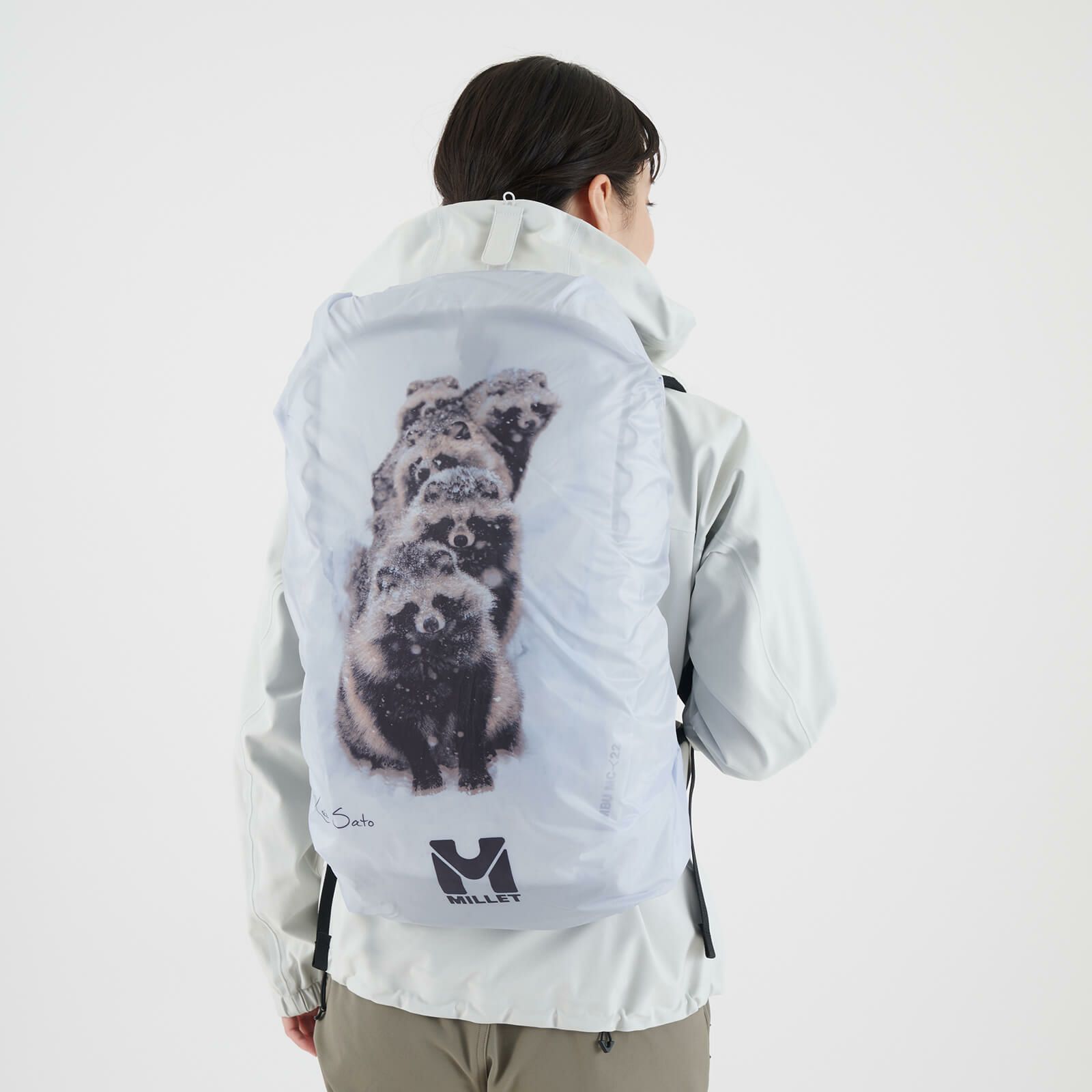 [当日出荷可][10%OFF] MILLET PHOTO RAIN COVER 20/25 EZO TANUKI [ミレー]