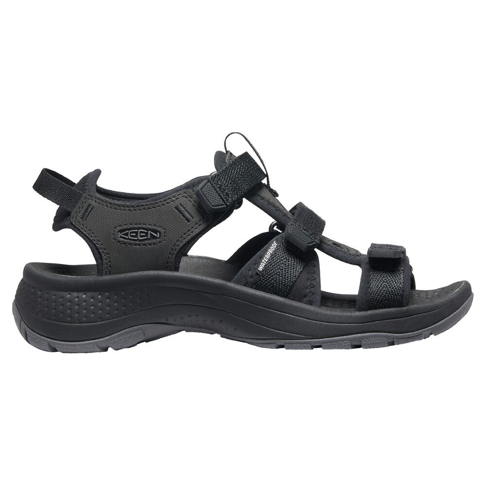 KEEN Womens Astoria West Open Toe Black/Black [キーン]