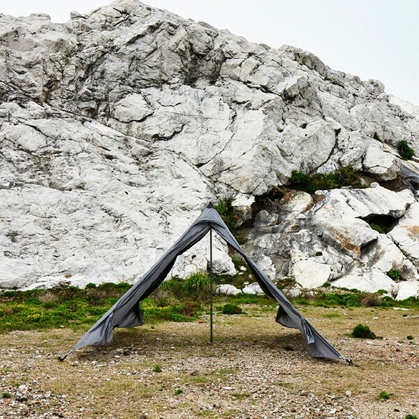 and wander muraco × and wander HERON 1POLE TENT SHELTER SET gray [アンドワンダー]
