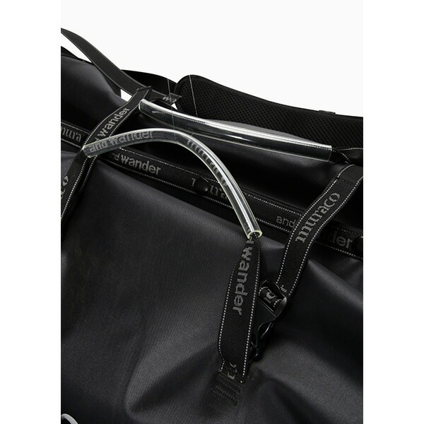 and wander muraco × and wander WATERPROOF BOSTON BAG black [アンド