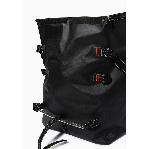 and wander muraco × and wander WATERPROOF BOSTON BAG black