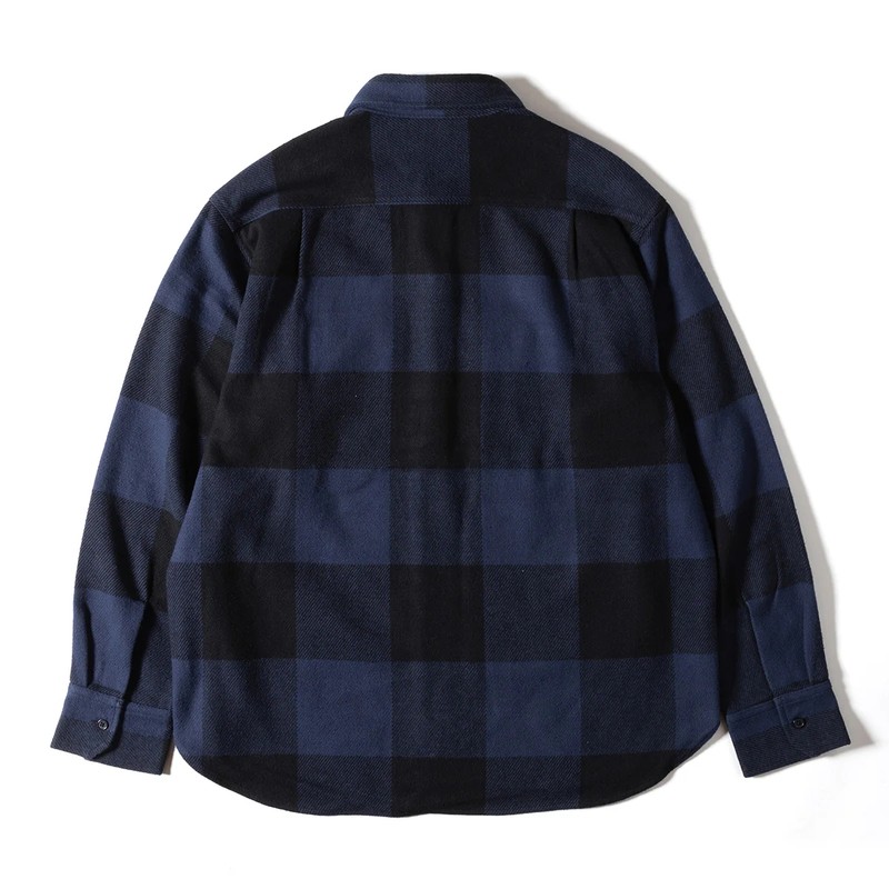 グリップスワニー　フランネルフィールドシャツ　XLサイズ Grip Swany Flannel Field Shirt Navy [グリップスワニー]